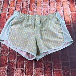 Danskin Now Blue and Yellow Athletic Shorts Lightweight Comfort